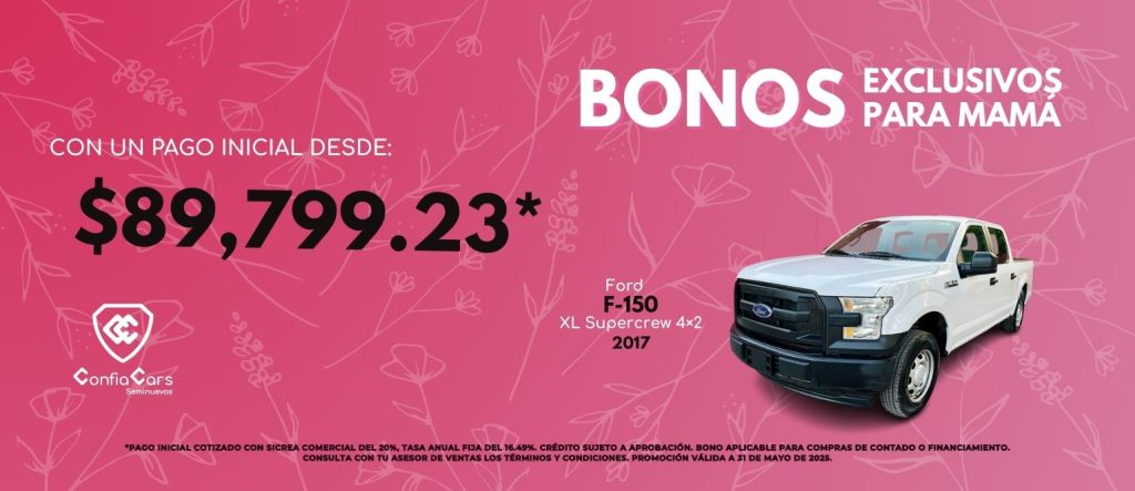 FINANCIAMIENTO FORD F-150 MAYO PC