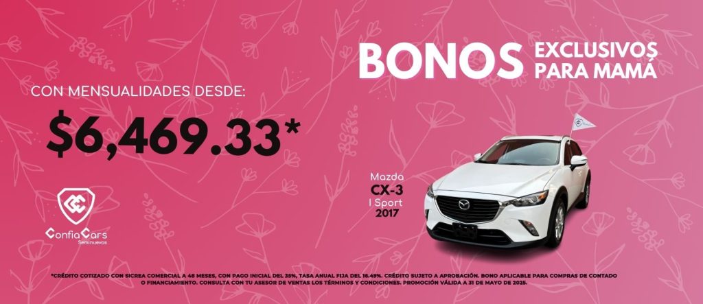 FINANCIAMIENTO MAZDA CX-3 MAYO PC