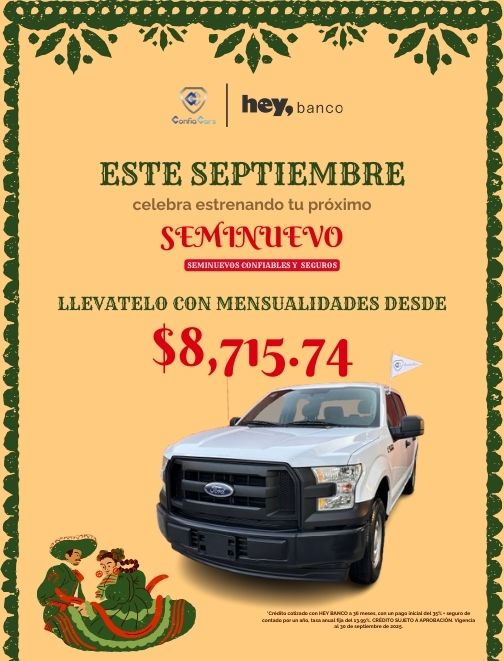 FINANCIAMIENTO FORD HEY BANCO SEPTIEMBRE CEL