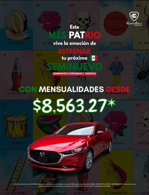 FINANCIAMIENTO MAZDA SEPTIEMBRE CEL