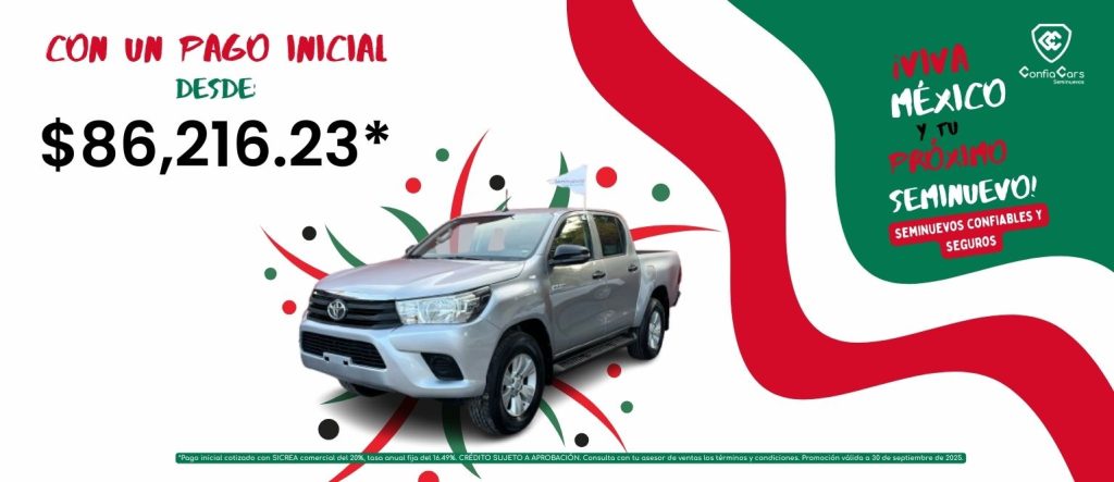 PAGO INICIAL HILUX SEPTIEMBRE PC
