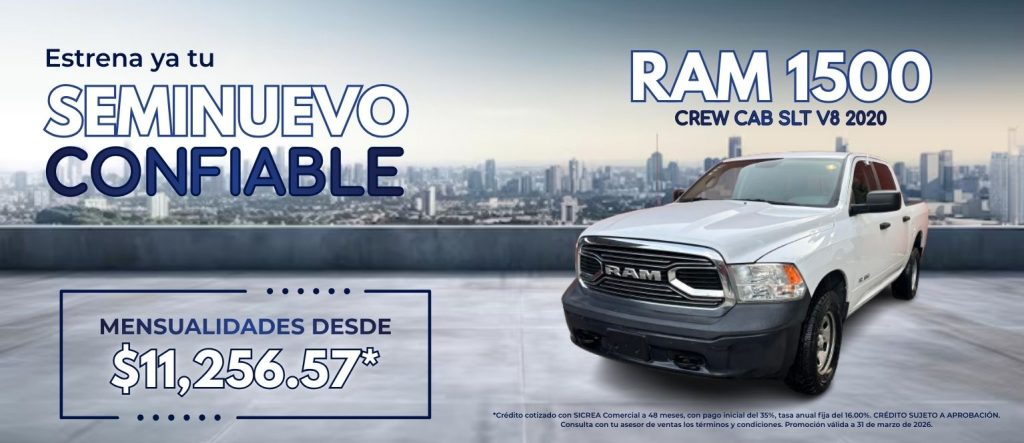 FINANCIAMIENTO RAM 1500 MARZO PC 2026