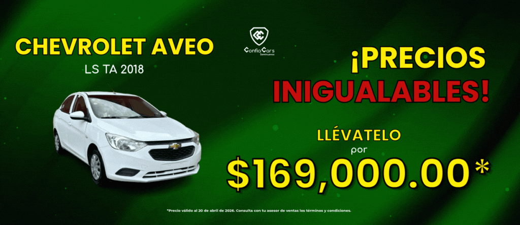 PRECIO AVEO ABRIL 2026 PC