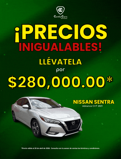 PRECIO SENTRA ABRIL 2026 CEL
